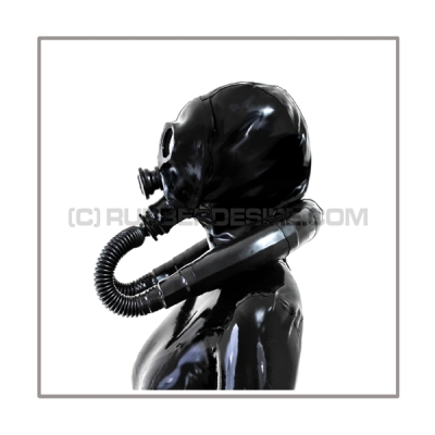 Deluxe NEORGA gasmask-zipperhood-system SMELLBAG-N with neckrespirator-rubbersmell-bag-set